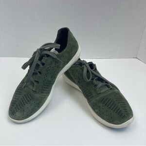 Under Armour Street Precision Low Lux Suede Sneakers Tennis Shoes Olive Green 8
